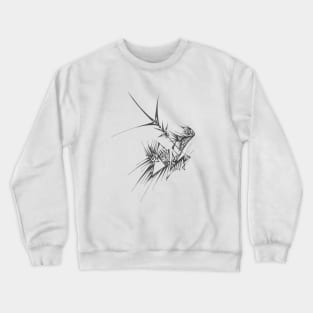 North Unique Black White Abstract Art Crewneck Sweatshirt